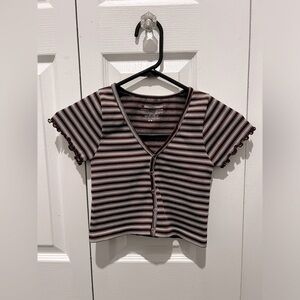 BELLA SEAMLESS | Striped Crop Top